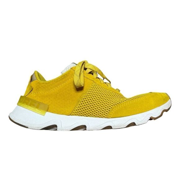 SOREL Kinetic LITE Lace Sneaker Yellow Size 9 - Picture 1 of 13